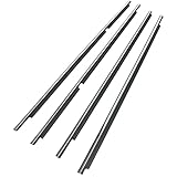 GLOSSY AUTO PARTS Front Rear Door Belt Moulding Replacement for Toyota Land Cruiser Lexus LX470 1998-2007 75710-60061 75720-60061