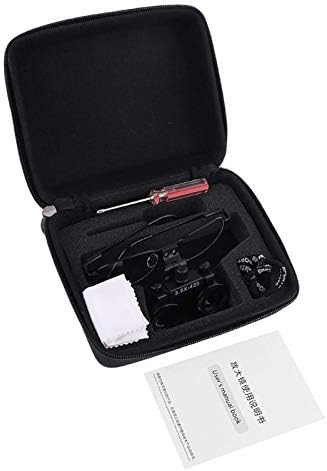 Loupes 3.5X 420mm Binocular Optical Glasses Metal Frame Magnifier