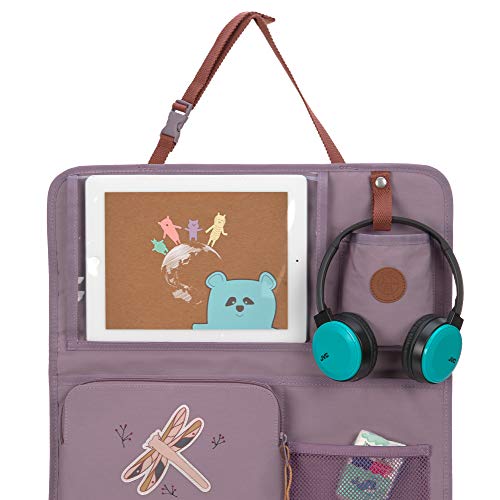 LÄSSIG Autoorganizer Autorücksitzorganizer Rücksitztasche für Auto zum Hängen zusammenklappbar/Car Wrap-to-Go Adventure Dragonfly