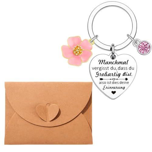 ZexJpr Regalo de cumpleaños para mujeres, regalos para novia, llavero y sobre, juego de 2, ideas de regalo ideales para mujeres para el día de San Valentín, día de la madre y Navidad