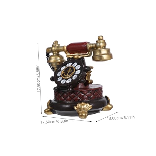Téléphone vintage résine iplusmile pour déco maison rétro