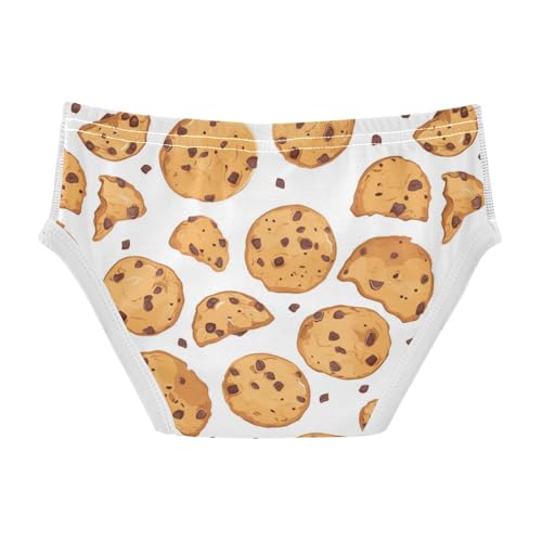 Wusikd Broken Chocolate Boys' Underwear Cotton Chip Cookies Boys Briefs Soft Toddler Underwear 2T2