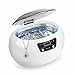 scosao Limpiador para Joyas Ultrasónico 40kHz Professional, Limpiador Ultrasonidos con Limpieza Temporizador y Cesta de Limpieza Acero Inoxidable para Gafas, Relojes, Pendientes, Dentaduras, Monedas