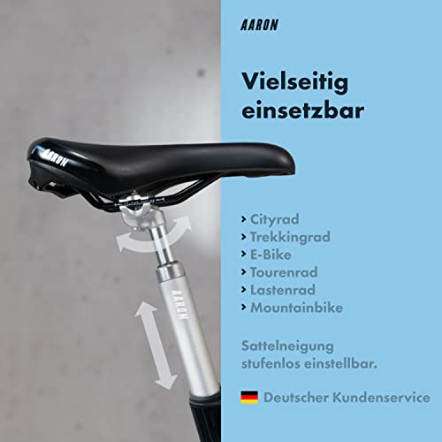 AARON Spring Federsattelstütze mit 30,9 mm Durchmesser | Gefederte Aluminium Sattelstütze mit 350mm Länge… – Ansicht 3