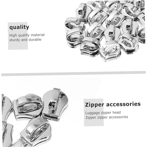 Hohopeti Rolha De Metal Com Zíper Kit De Peças Com Zíper Deslizante Suprimentos Para Reparo De Roupa