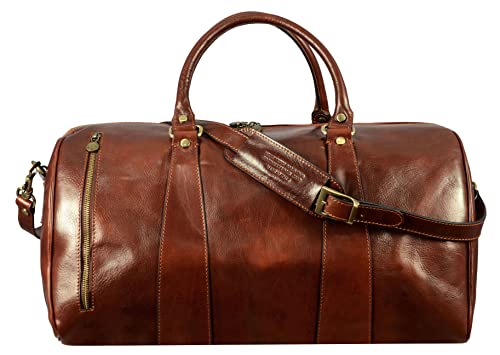 Reisetasche Leder - Damen & Herren Weekender -...