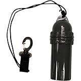 Scuba Choice Scuba Diving Snorkeling Waterproof Cylindrical Dry Box with Clip, Black