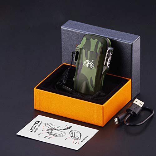 Encendedor eléctrico recargable plasma naranja miniatura 5