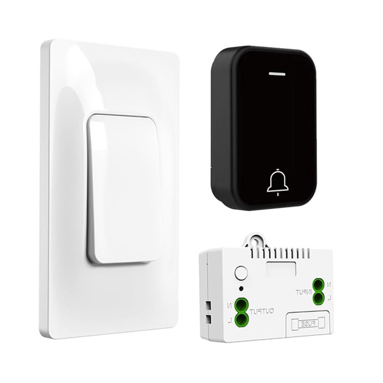 GLOBEBEEC - Interruptor de control remoto inalámbrico, interruptor de control remoto autogenerable, interruptor de control de pared, interruptores