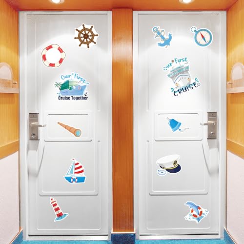 Imanes decorativos para puerta tema crucero 12 unidades miniatura 6