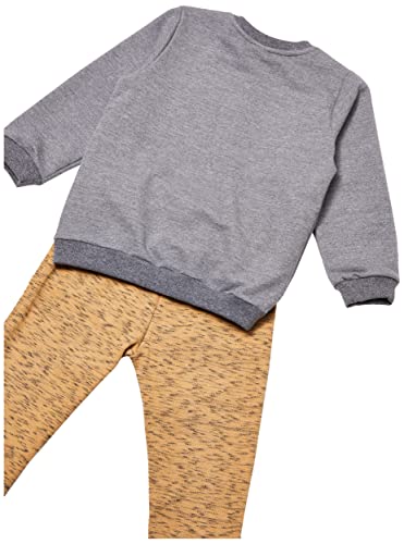 Conjunto Blusão e Calça Bebê, Up Baby, Bebê Menino, Mescla Preto, 02