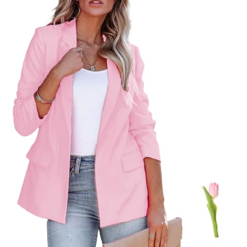 Giacche da donna Business Casual a maniche lunghe Button Down