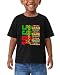 Sianelle Toddler Juneteenth Shirts for Girls Boys Black History Freedom Day T-Shirts Short Sleeve Cotton Ages 2-8