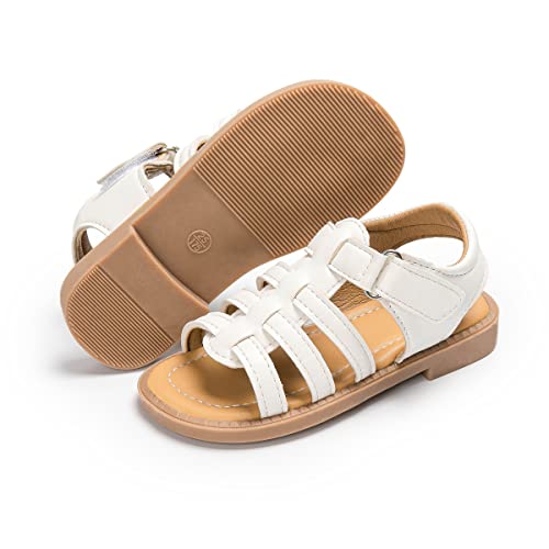 Image of Boys Girls Sandals Open Toe Breathable Princess Non-Slip Flats Summer Beach Lightweight Rubber Sole Sandals (Toddler /Little Kid)