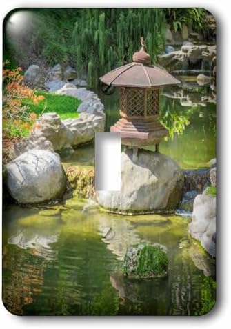 3dRose Japanese Garden River Lantern single toggle switch image 4