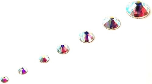 Miniatura 2 de Swarovski 2058/2088 Crystal Nail Art Mixed Flatbacks Rhinestones, Crystal AB (001 AB)
