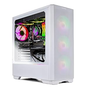 Skytech Eclipse Lite Gaming PC, Ryzen 7 7800X3D 4.2 GHz (5GHz Turbo Boost), AMD RX 7800XT 16GB GDDR6, 1TB SSD, 32GB DDR5 RAM 5600 RGB, 750W Gold PSU, 360mm AIO, Wi-Fi, Win 11 Home