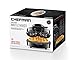 Chefman Perfect Pour Volcano Belgian Waffle Maker w/No Overflow Design Round Iron for Mess-Free Breakfast, Best Small Appliance Innovation Award Winner, Measuring Cup & Cleaning Tool Included, Black