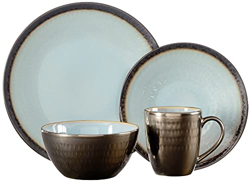 Mikasa Anastasia Blue Dinnerware Set for 4