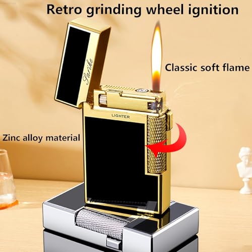 Encendedor de butano vintage con llama de chorro para camping 3
