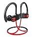 Produktbild Bluetooth Kopfhörer Moffo Bluetooth Ohrstöpsel, 6-8 Stunden Spielzeit, Bluetooth 4.1, In Ear Kopfhörer mit Mikrofon für iPhone Android Samsung iPad Huawei HTC usw (Schwarz rot)