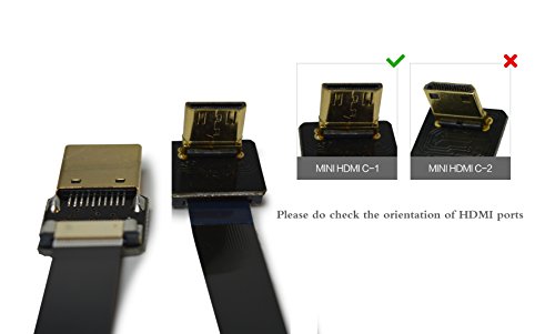 Black 30Cm Fpv Hdmi Cable Mini Hdmi Male 90 Degree Angled To Standard Hdmi Full Hdmi Male For Canon 5D3 5D2 Panasonic Lumix Gh3 Gh2 Sony Nex 5N 5T 5R 7N Dji #TOP4
