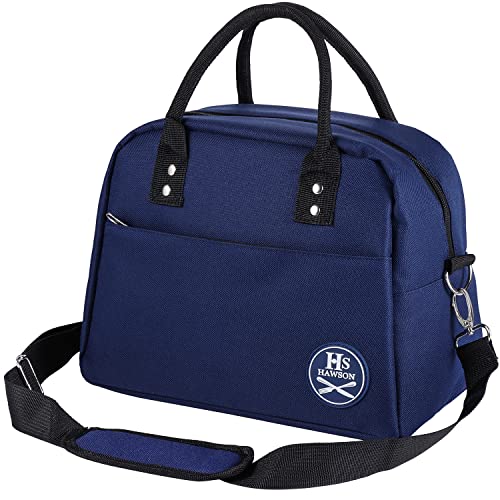 Hawson Isolierte Lunchtasche für Herren und Damen, wiederverwendbare Lunchbox für Erwachsene und Kinder, Tragetasche mit verstellbarem Schultergurt - ideal für Büro, Schule, Picknick (blau) Cover