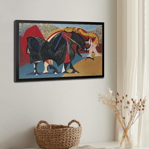 Oscar Dominguez Torero Impression sur Toile Tableaux Surréalistes Espagnols pour Décoration Bureau