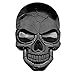 3D Metall Aufkleber Schädel Punisher Fahrzeug Aufkleber Wasserdicht Dekoration Logo Cranium Emblem Abzeichen Aufkleber für Auto LKW Motorrad Kühlschrank Computer Tür Titan Schwarz