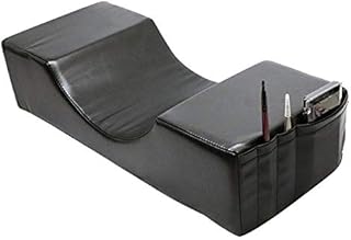 Yolispa Eyelash Extension Pillow U- Shape Neck Support Memory Foam Ergonomic Curve Headrest Cushion for Beauty Salon Makeup Sleeping Travel ( Black )