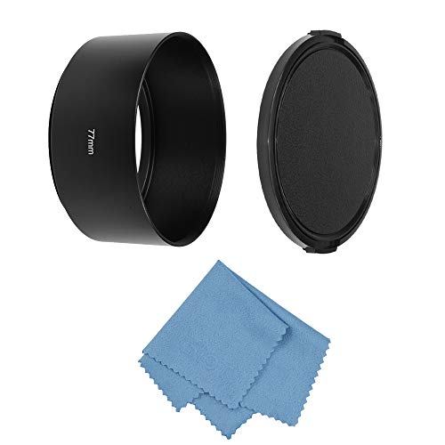 SIOTIメタルレンズフード+クリーニングクロス+レンズキャップ、ライカ/富士フィルム/ニコン/キャノン/サムソンのレンズに対応できる