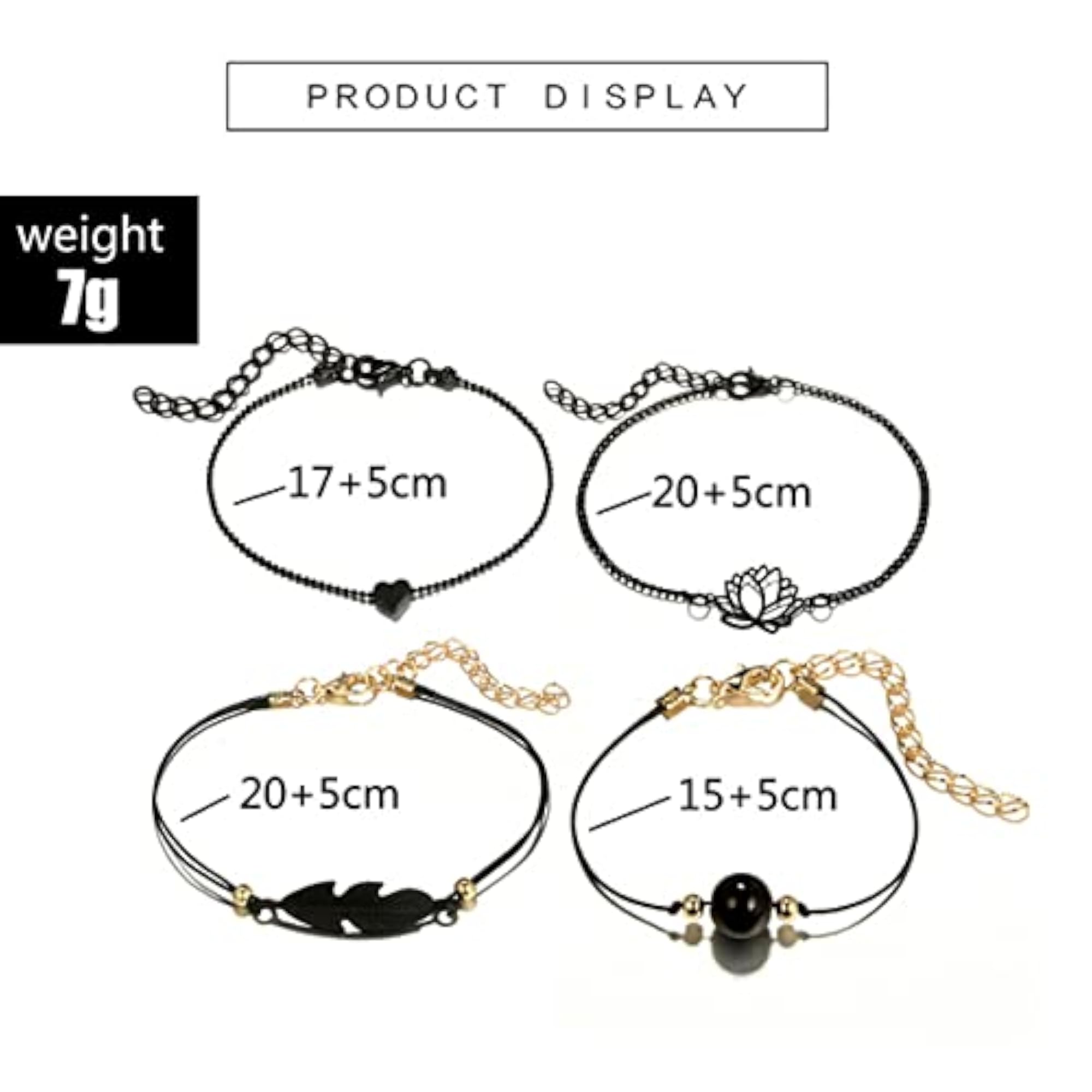Contemporary Bracelet Set - Silver Toned (Set of 4)