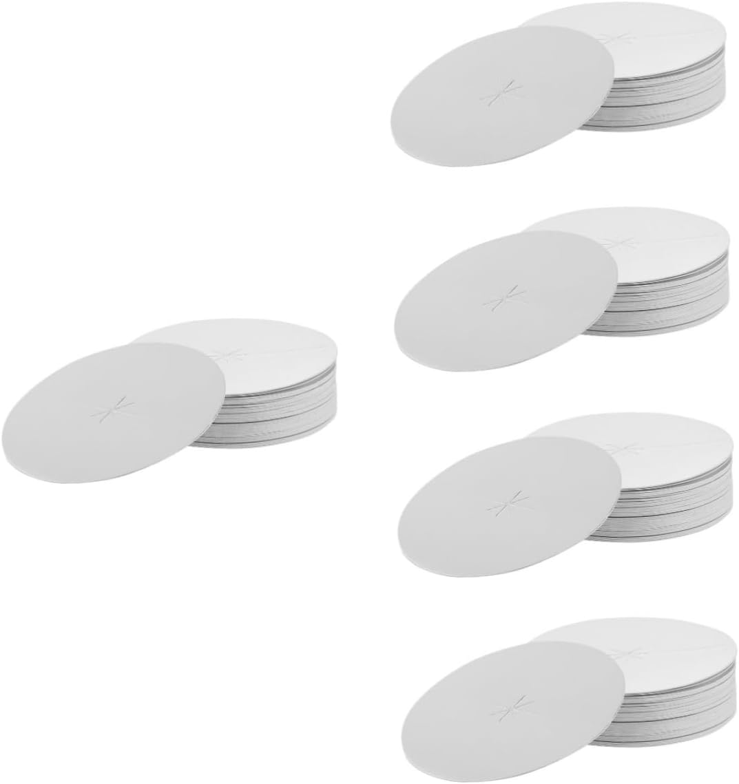 TOPBATHY 100 pcs collector beeswax candle protective disk beeswax candle protectors memorial candlelight disc protective box candle drip protectors for taper candles