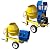 9 CU Cubic Concrete Cement Mixer 13HP Electric Gas Gasoline