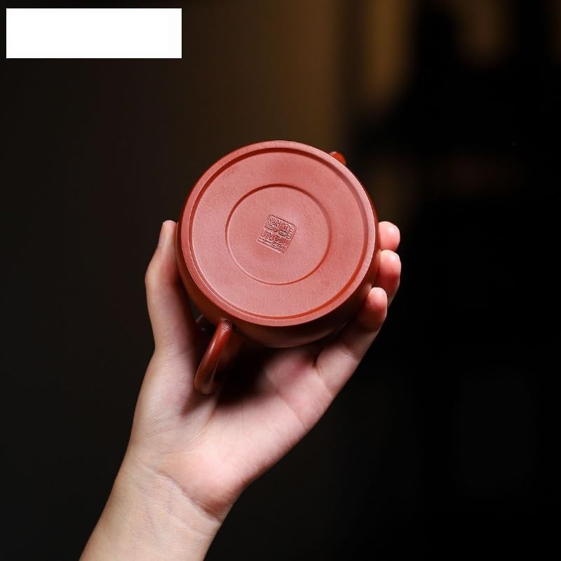 Tetera de Hierbas de 200 ml, Tetera Morada, Tetera de Barro de Mineral Crudo, Juego de té Chino Zisha, Tetera de té Suelto para cafés, infusión de té de Hojas Sueltas