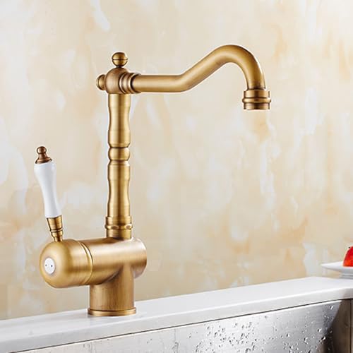 Mitigeur de lavabo en laiton à poignée unique avec douchette monotrou LWX