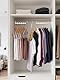 HOUSE DAY Kleiderbügel Platzsparend 4 Stück, rutschfest Platzsparende Kleiderbügel Metall für Kleiderschrank Organizer, Mehrfach Magic Bügel für Schlafsaal, Schlafzimmer, Geschenk