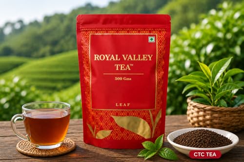 Image of Royal Valley Tea Nilgiri Leaf Tea, Strong and Smooth Flavour, Natural Aroma, 500 Gms