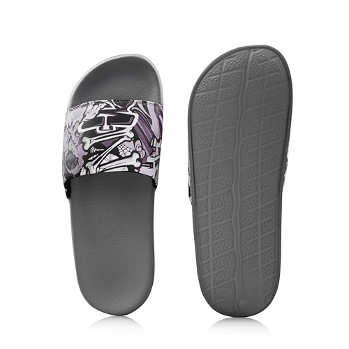 Image of ARVAN Mens Multicolour Graphic EVA Sliders | Lightweight Slip-On Slippers with Cushioned Sole | Casual Open-Toe Slides