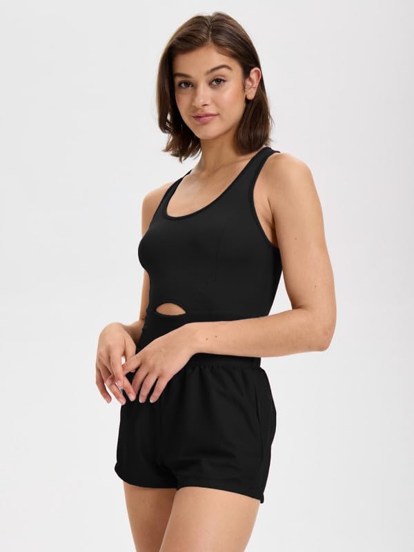 Tuta Intera Donna Estiva Sexy Senza Maniche Spaghetti Strap Tute Elegante Gamba Larga Jumpsuit Casual Corta Completi Palestra con Tasche