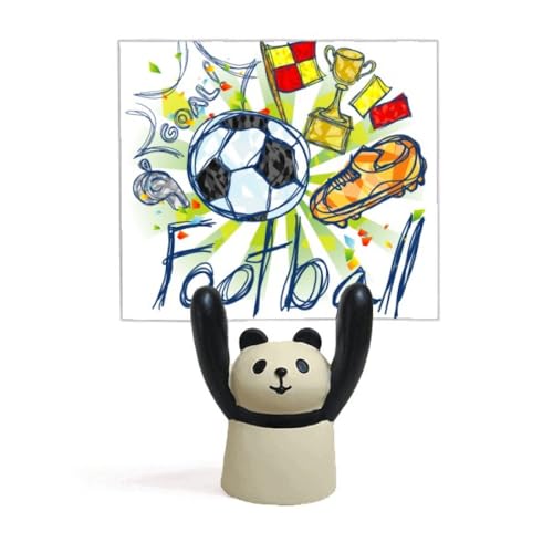 Support pour mémo de football panda en résine pour bureau