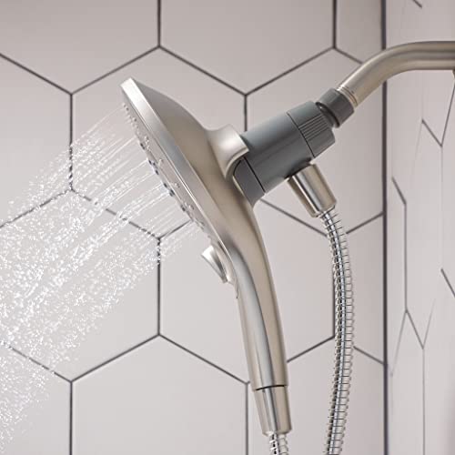 Regadera Moen Engage Magnetix de 6 funciones, 5,5 pulgadas, con base remota Magnetix y varilla para ducha, acabado Spot Resist cepillado niquelado miniatura 3