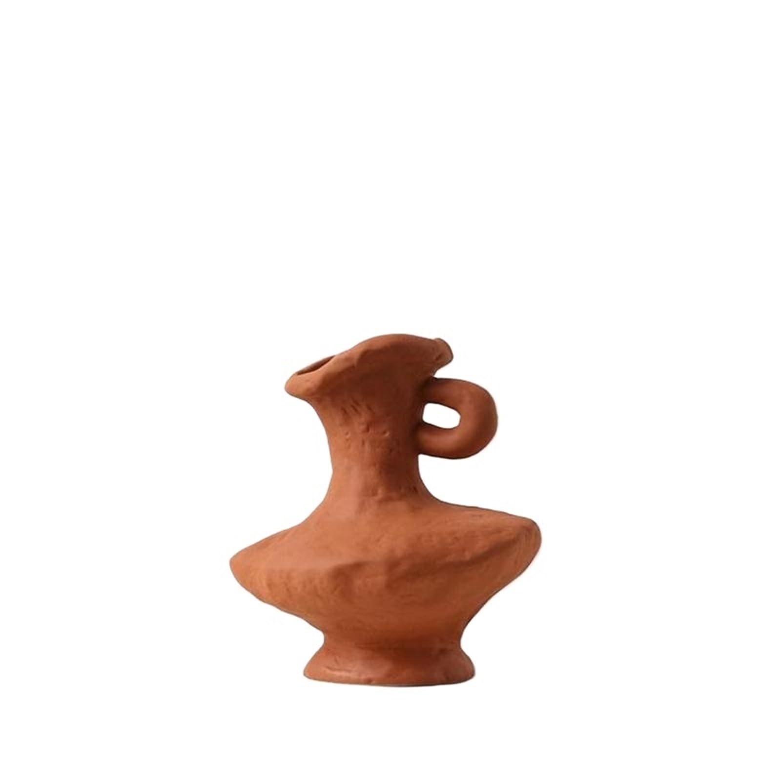 Geometric Vase Hydroponics Simple Flower Pot, Ceramic White Vases, Table Accessories, Bathroom Aesthetic Room Decoration(Style01-1)