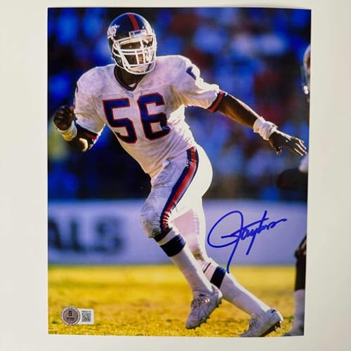 Autographed/Signed Lawrence Taylor New York Giants 8x10 Football Photo Beckett