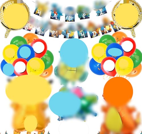 Kit de Decoración para Fiesta de Cumpleaños Infantil,Incluye Globos de Aluminio 3D,Pancarta de Feliz Cumpleaños,Temática de Elfo,Ideal para Fiestas de Niños,Decoración Festiva y Divertida