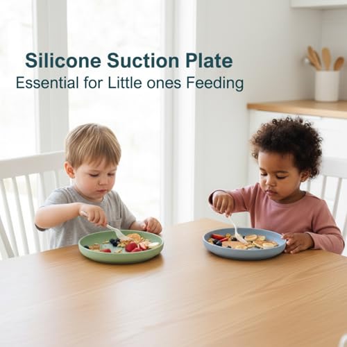 Qyeejong Platinum Silicone Suction Plates 2-Pack — view 2