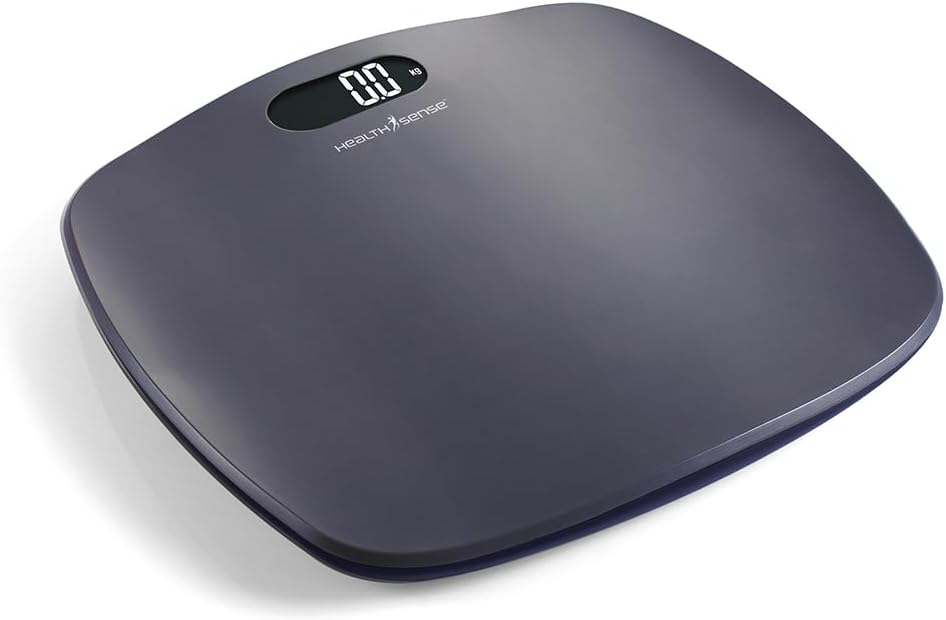 HealthSense Ultra-Lite PS 126 Digital Personal Body Weight Scale with STEP-On Technology (Grey)