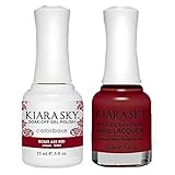 Kiara Sky Matching Gel Polish and Nail Lacquer Roses Are Red, 502