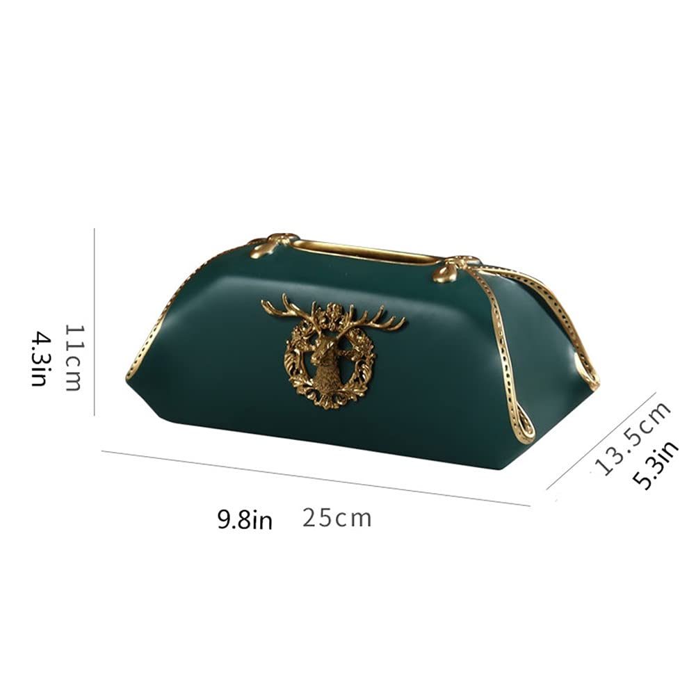 Portafazzoletti Multifunzionale Casa Retro Style Box Tissue Design Creativo Design Tissue Box Soggiorno Decorazione desktop Decorazione del tessuto Tavolo da pranzo Tavolo da pranzo Deposito di tessut