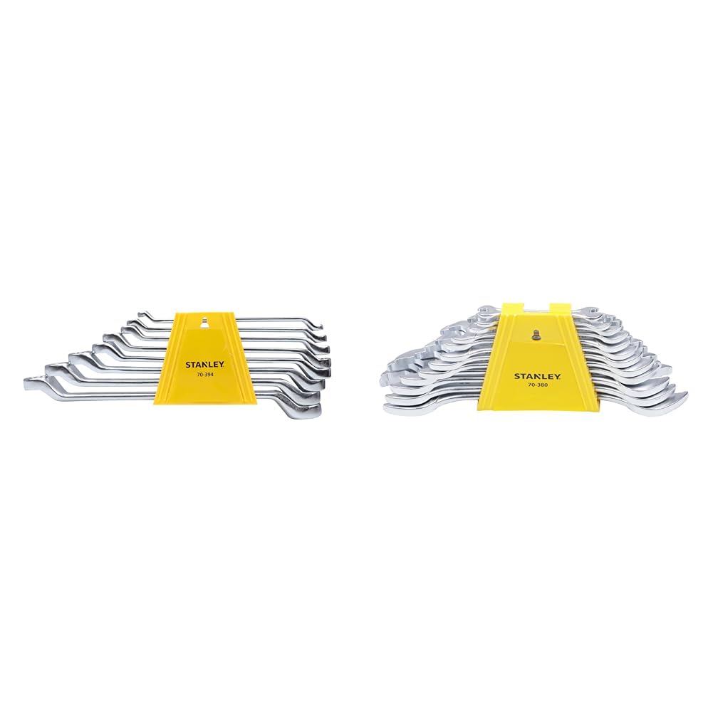 Stanley 70-394E 8-piece Matte Finish Chrome Vanadium Steel Shallow Offset BI-HEX Ring Spanner Set wi (B0813QX443) Amazon Price History, Amazon Price Tracker